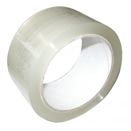 Tape d'emballage transparent PP acrylique - 50 mm x 66 m