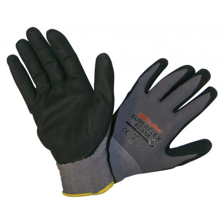 Gants de sécurité - foamed nitrile/nylon - SUPERFLEX FOAM / 9