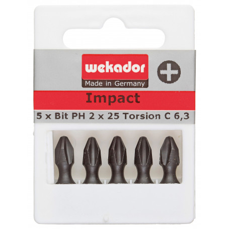 Set de 5 embouts "Top Five" - Impact-Torsion - PH3 - 25 mm - prix par set