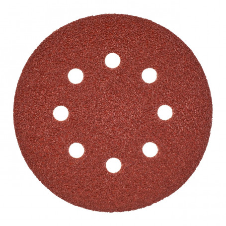 Disques abrasives pour Ponceuse orbitale ø 125 mm - 8 trous - 125 mm H and L GR 40 - 25 pcs