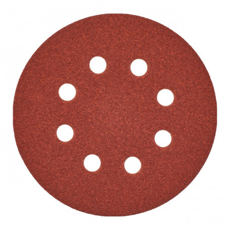 Disques abrasives pour Ponceuse orbitale ø 125 mm - 8 trous - 125 mm H and L GR 80 - 5 pcs