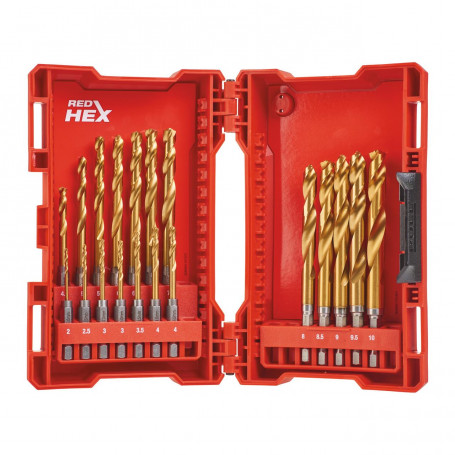  - Shockwave HSS-G TiN Red Hex - 19 pc Set