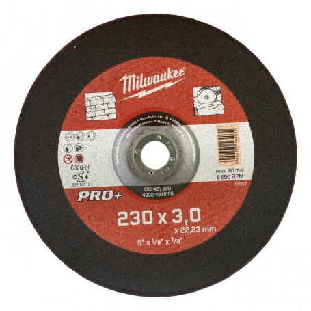 Disques à tronçonner pour la pierre PRO+ - Stone Cutting Disc Pro+ CC42 230x3mm-1pc