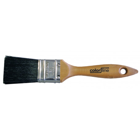 Brosse plate 1", pure soie noire