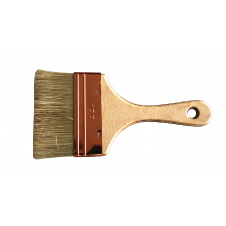 Brosse plate "Spalter" 100 mm, pure soie blanche