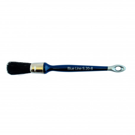 Brosse ronde Ø 20 mm, pure soie noire