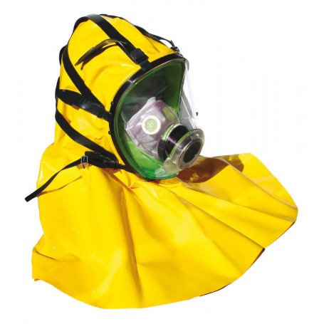 Masque panoram. Securx/BLS 5400/C , Silicon rubber avac cape, filtre DIN