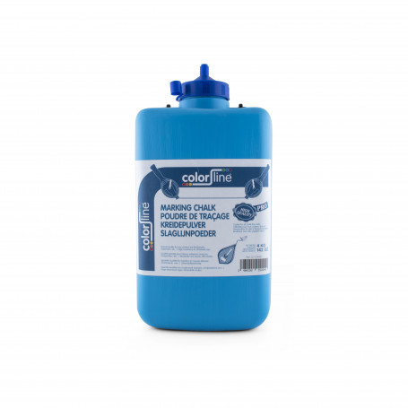 Poudre de traçage, qualité professionnelle 4000 gr - BLEU