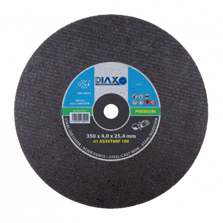 Disque abrasif ACIER - 350 x 4,0 x 25,4 mm (scies moteurs) / Premium