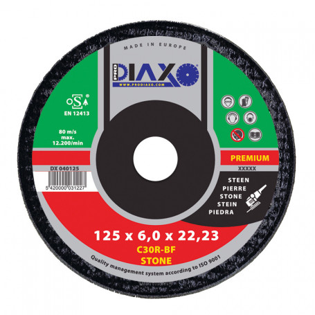 Disque à ébarber PIERRE Ø 125 x 6,0 mm C30R-BF / Premium Construction