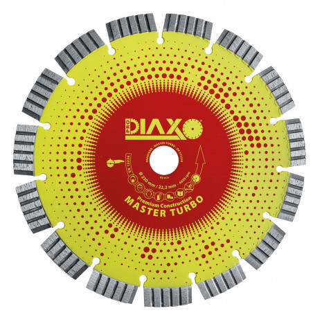 Disque diamanté MASTER TURBO - 230 x 22,2 mm - Premium Construction