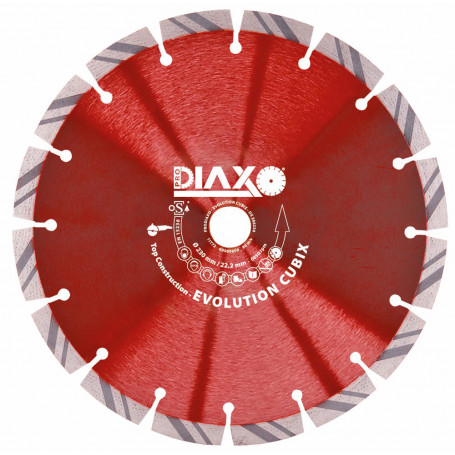 Disque diamanté EVOLUTION CUBIX - 230 x 22,2 mm - Top Construction