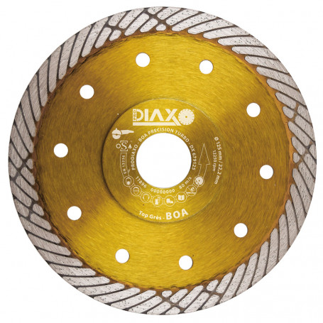 Disque diamanté BOA Precision Turbo - 125 x 22,2 mm - Top Grès