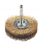 Brosse disque F-21 Ø 40/0,20/ tige 6 mm, acier laitonné, vrac