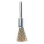 Brosse pinceau en V , F-22 Ø 12/0,30/ tige 6 mm, acier laitonné, vrac