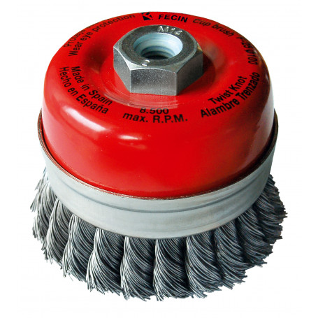 Brosse acier torsadée F-25 Ø 100/M14/0,50 / box