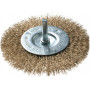 Brosse disque BE Ø 50/0,30/  tige 6 mm, acier laitonné, blister