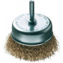 Brosse souscoupe TA Ø 50/0,30/ tige 6 mm, acier laitonné, blister