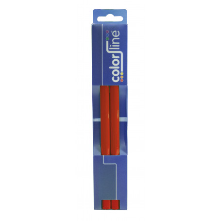 Crayon de menuisier "PRO 101", forme ovale, laqué rouge - 24 cm - par 2 pcs