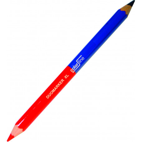 DUO MARKER "type PRO 400 XL"  50% rouge / 50% bleu - Ø 12 mm x 17,5 cm - par 10 pcs