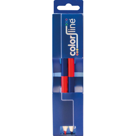 DUO MARKER "DUO 425" 50% rouge / 50% bleu - Ø 10 mm x 17,5 cm - par 2 pcs