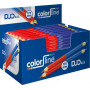 DUO MARKER "PRO 425" 50% rouge / 50% bleu - Ø 10 mm x 17,5 cm - par 100 pcs