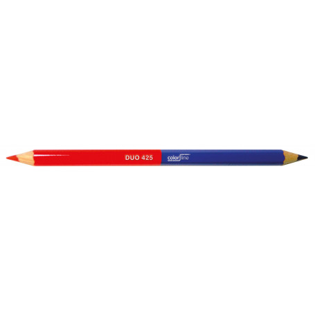 DUO MARKER "DUO 425" 50% rouge / 50% bleu - Ø 10 mm x 17,5 cm - par pc