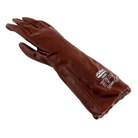 Gants PVC sur support cotton 40cm / taille 10