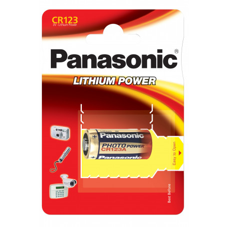 Pile Panasonic "Lithium Power"- type CR-123